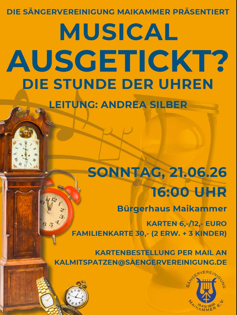 2026_Projektchor zum Musical: Ausgetickt – Die Stunde der Uhren
