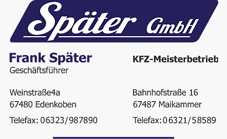 Später GmbH - KFZ-Maisterbetrieb